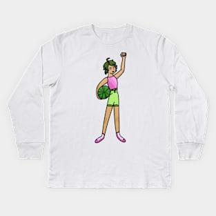 Alex Fierro likes Watermelons Kids Long Sleeve T-Shirt